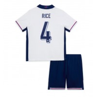 England Declan Rice #4 Fußballbekleidung Heimtrikot Kinder EM 2024 Kurzarm (+ kurze hosen)